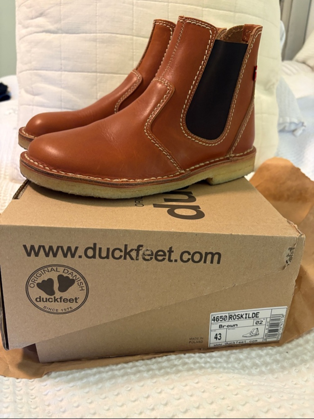 Duckfeet Roskilde Brown Leather Chukka Boots for Men